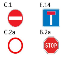 Amategeko y'umuhanda - speed limit sign